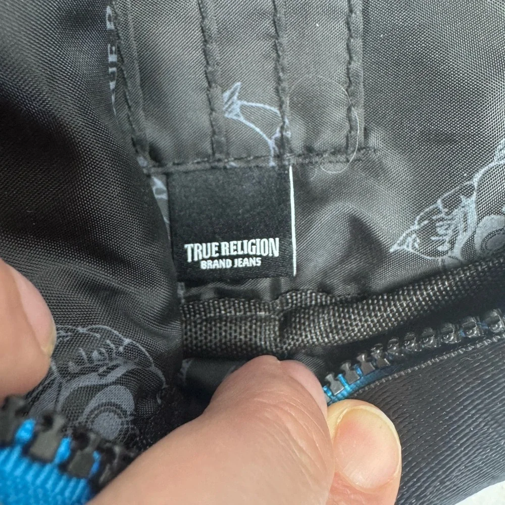 True Religion .Olive and Black Crossbody Bag